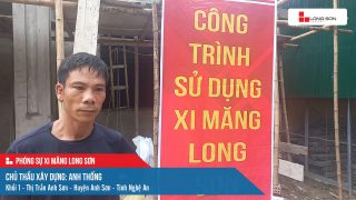 Công trình sử dụng Xi măng Long Sơn tại Nghệ An 12.09.2023