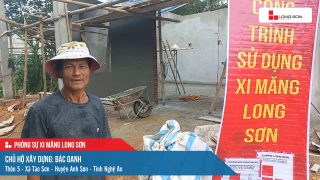 Công trình sử dụng Xi măng Long Sơn tại Nghệ An 14.09.2023