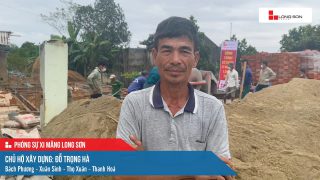 Công trình sử dụng Xi măng Long Sơn tại Thanh Hóa 08.10.2023