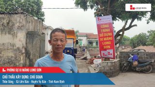 Công trình sử dụng Xi măng Long Sơn tại Nam Định 12.10.2023