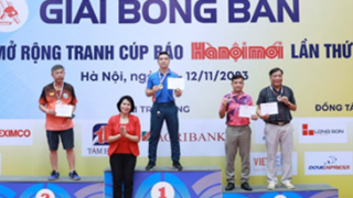 Xi măng Long Sơn đồng hành cùng Giải Bóng bàn Cúp Báo “Hànộimới” lần thứ X năm 2023