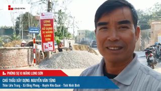 Công trình sử dụng Xi măng Long Sơn tại Ninh Bình 27.12.2023