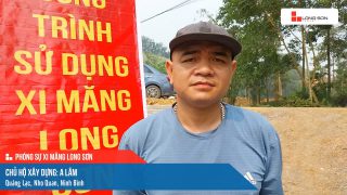 Công trình sử dụng Xi măng Long Sơn tại Ninh Bình 06.04.2024