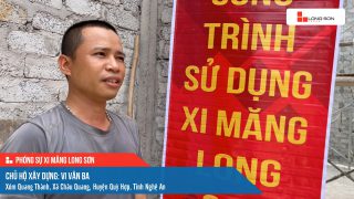 Công trình sử dụng Xi măng Long Sơn tại Nghệ An 17.05.2024