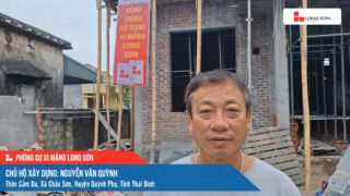 Công trình sử dụng Xi măng Long Sơn tại Thái Bình 27.10.2024