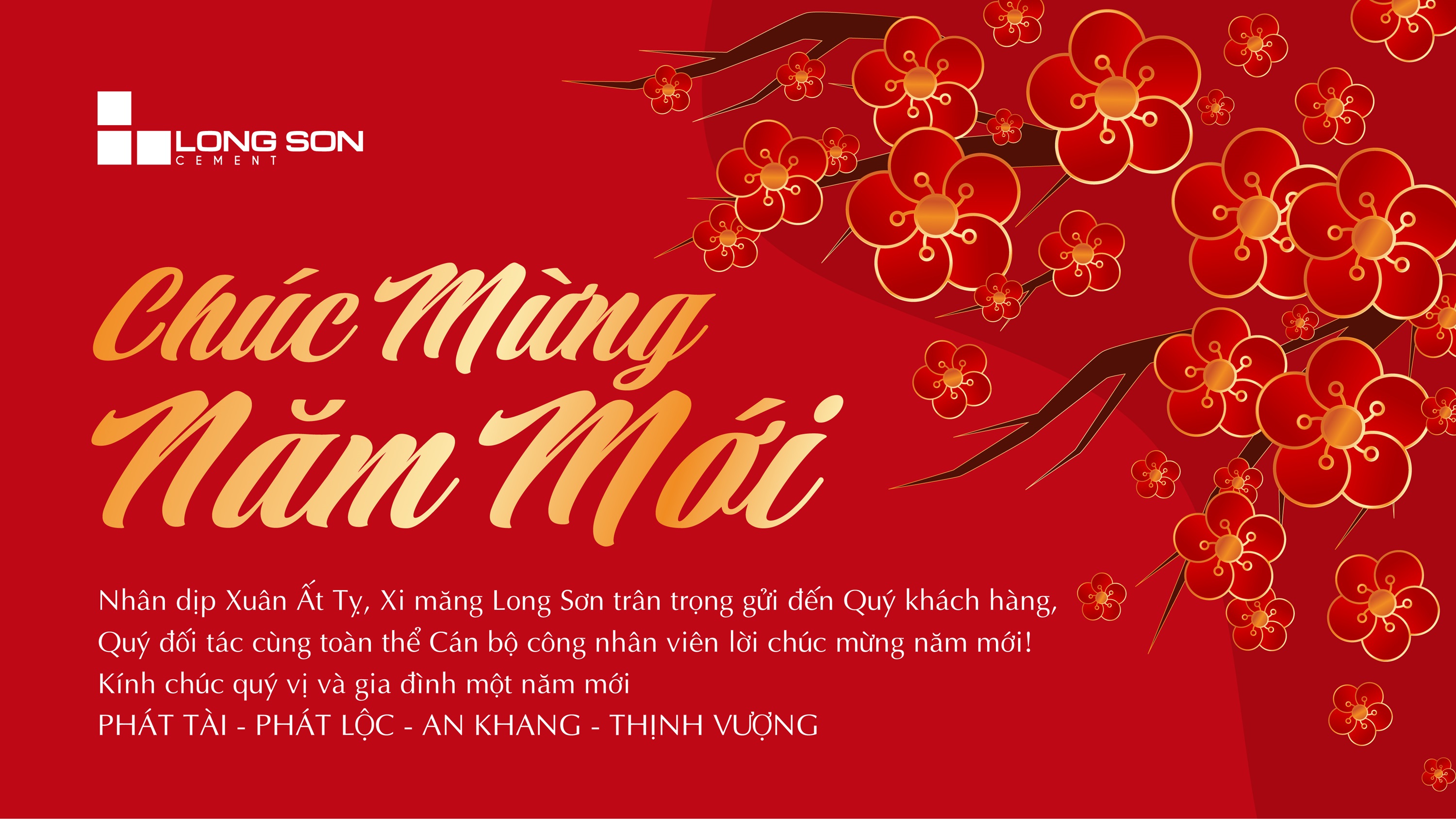 Công ty xi măng Long Sơn chúc mừng xuân Ất Tỵ