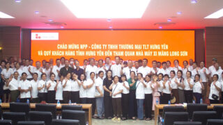 Chào mừng NPP – Công ty TNHH thương mại TLT Hưng Yên và Quý khách hàng tỉnh Hưng Yên đến tham quan nhà máy xi măng Long Sơn