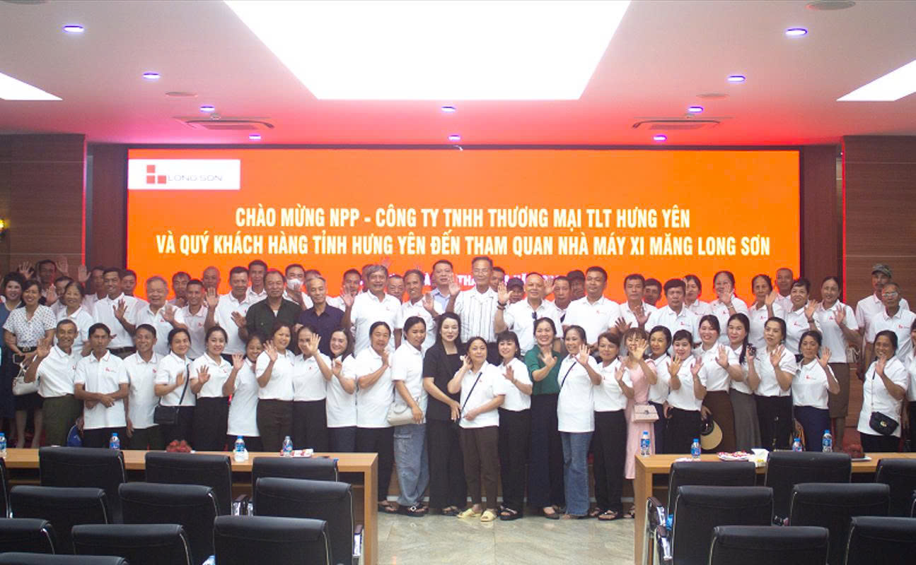 Chào mừng NPP – Công ty TNHH thương mại TLT Hưng Yên và Quý khách hàng tỉnh Hưng Yên đến tham quan nhà máy xi măng Long Sơn