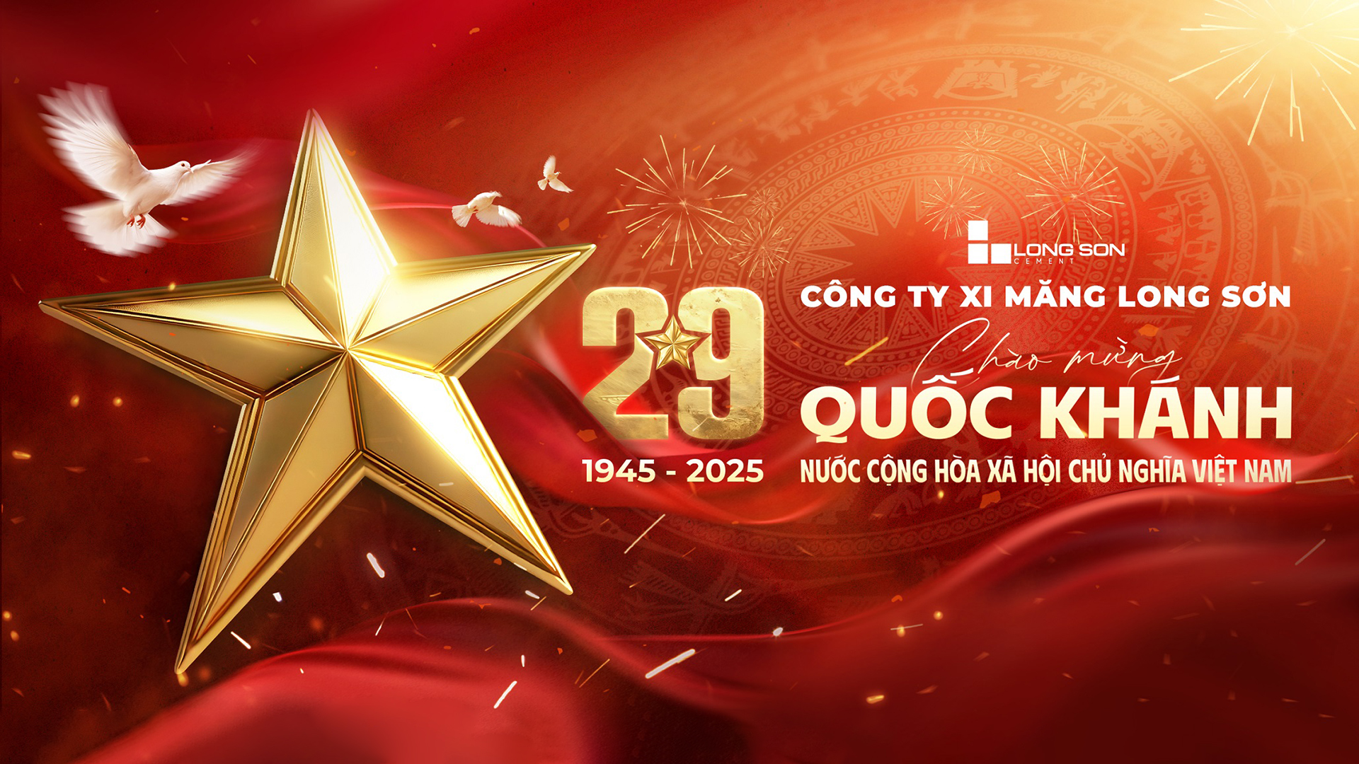 Xi măng Long Sơn – tự hào chào mừng Quốc khánh 2/9 và kỷ niệm 80 năm nước Cộng hòa xã hội chủ nghĩa Việt Nam