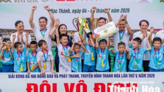 Xi măng Long Sơn tiếp tục đồng hành cùng Giải Bóng đá Nhi đồng Báo và Phát thanh, truyền hình Thanh Hóa lần thứ V